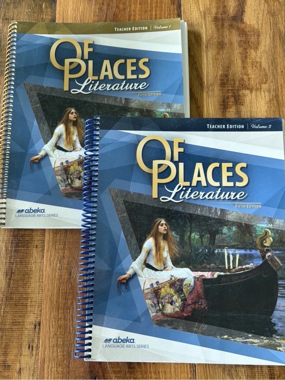 ABeka Of Places Literature Teacher Edition Volumes 1 & 2 8th Grade fifth edition